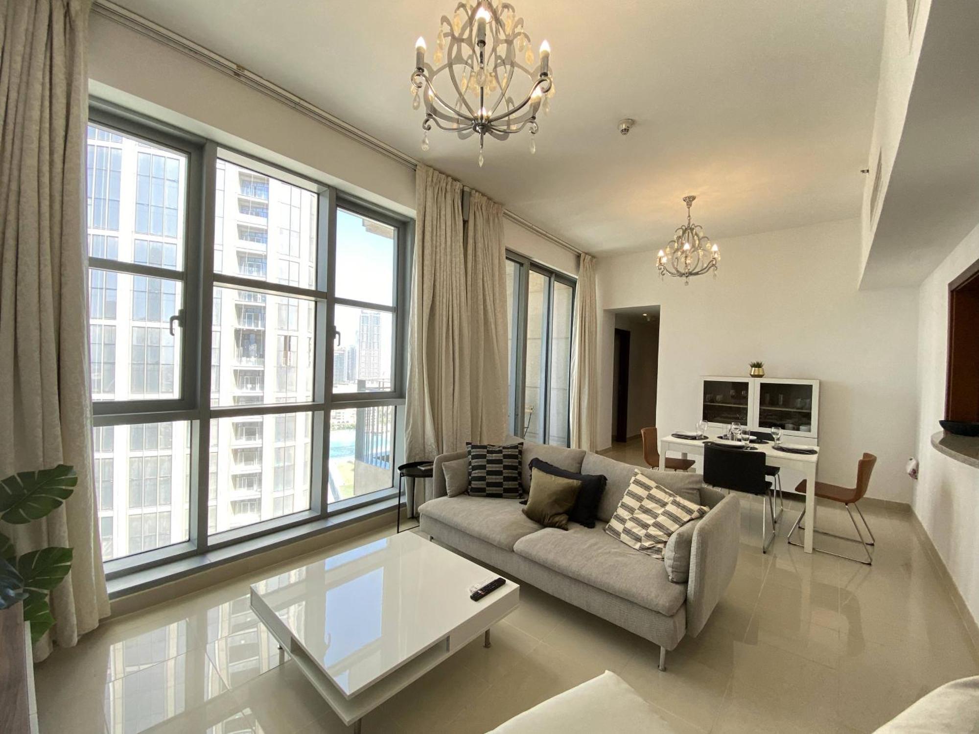 Lux Bnb Standpoint Tower Burj & Fountain Views Dubai Exteriör bild